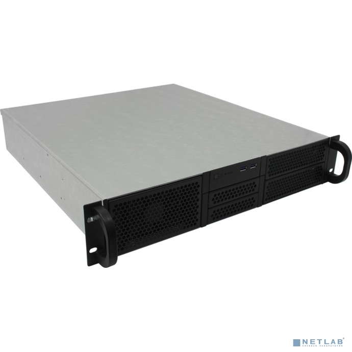 Procase Корпус 2U server case,2x5.25+5HDD,черный,без блока питания(2U,2U-redundant),глубина 450мм,ATX 12&quot;x9.6&quot;