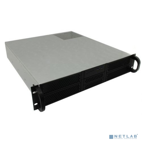 Procase RE204-D4H2-FE-65 Корпус 2U server case,4x5.25+2HDD,черный,без блока питания(2U,2U-redundant),глубина 650мм,EATX 12&quot;x13&quot;, панель вентиляторов 4*80х25 PWM [RE204-D4H2-FE-65]