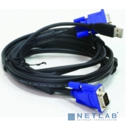 D-Link DKVM-CU3/B1A Кабель KVM длиной 3 м с разъемами VGA и USB D-Link DKVM-CU3/B1A Кабель KVM длиной 3 м с разъемами VGA и USB