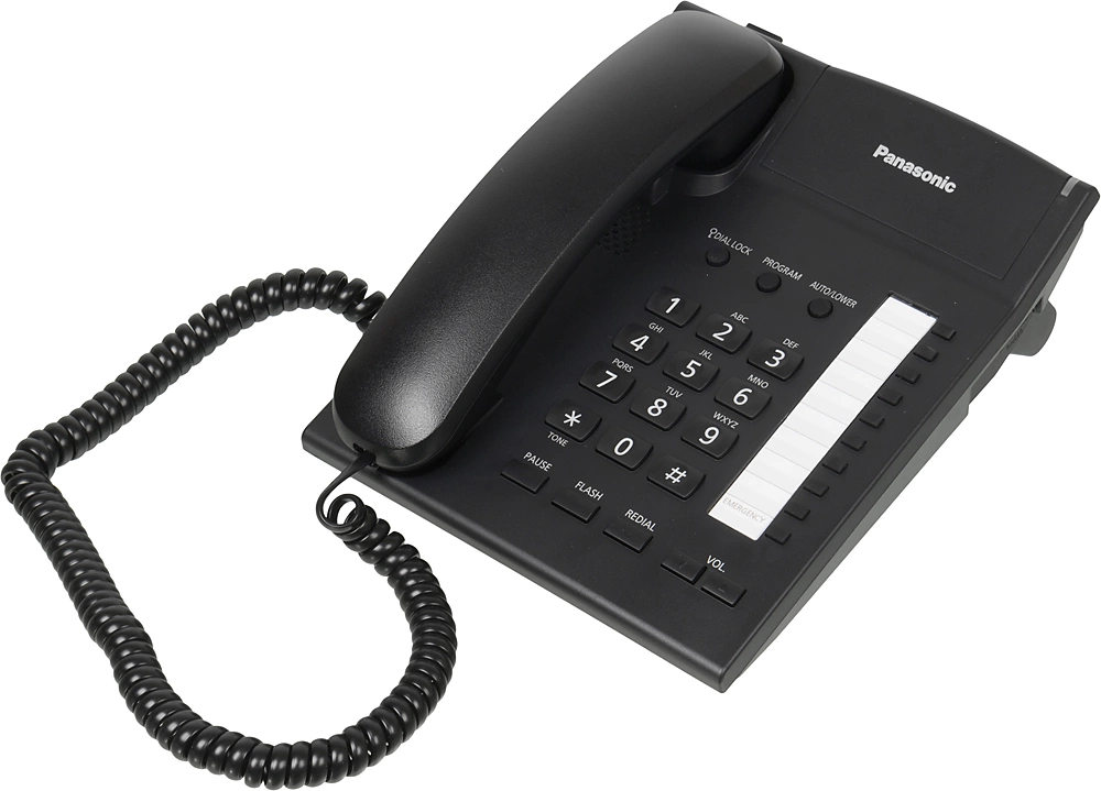Panasonic KX-TS2382RUB (черный) {индикатор вызова,повторный набор последнего номера,4 уровня громкости звонка} Panasonic KX-TS2382RUB (черный) {индикатор вызова,повторный набор последнего номера,4 уровня громкости звонка}