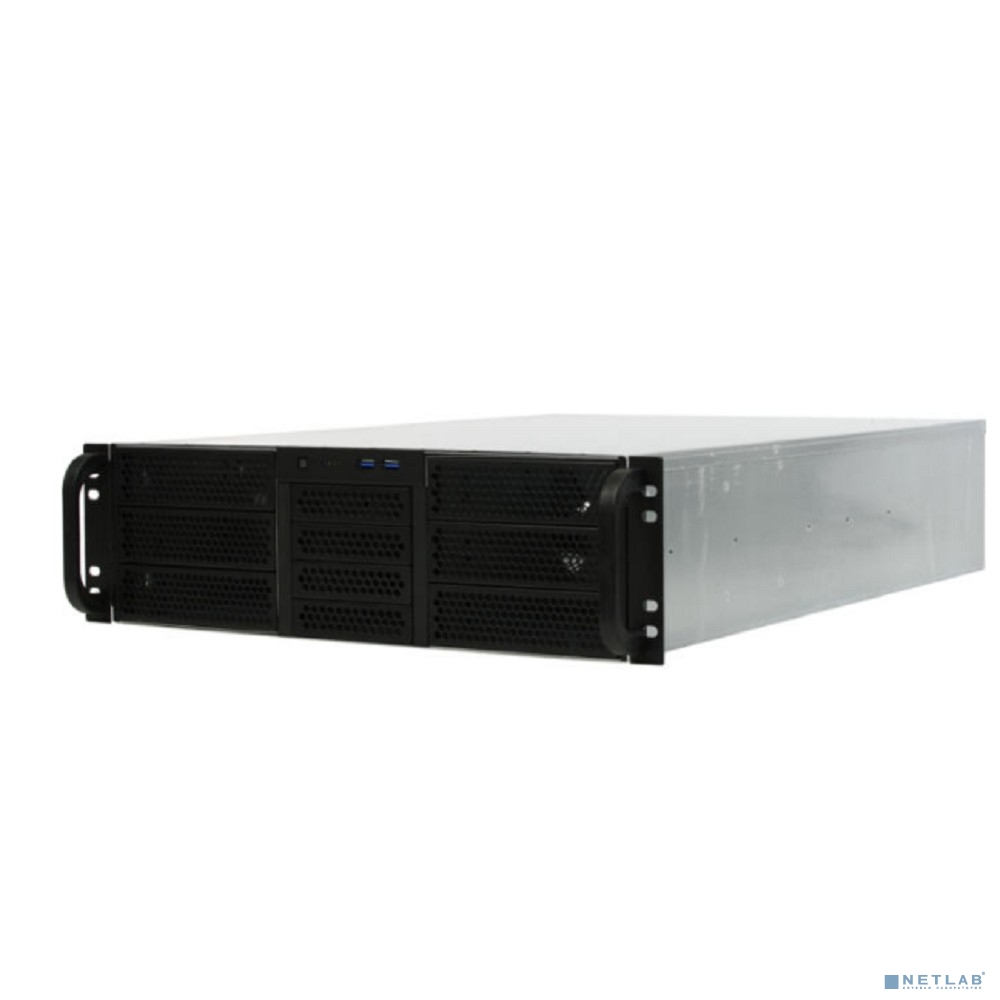 Procase RE306-D6H4-A-45 Корпус 3U server case,6x5.25+4HDD,черный,без блока питания(PS/2,mini-redundant,2U-redundant),глубина 450мм,MB ATX 12"x9.6",4slot