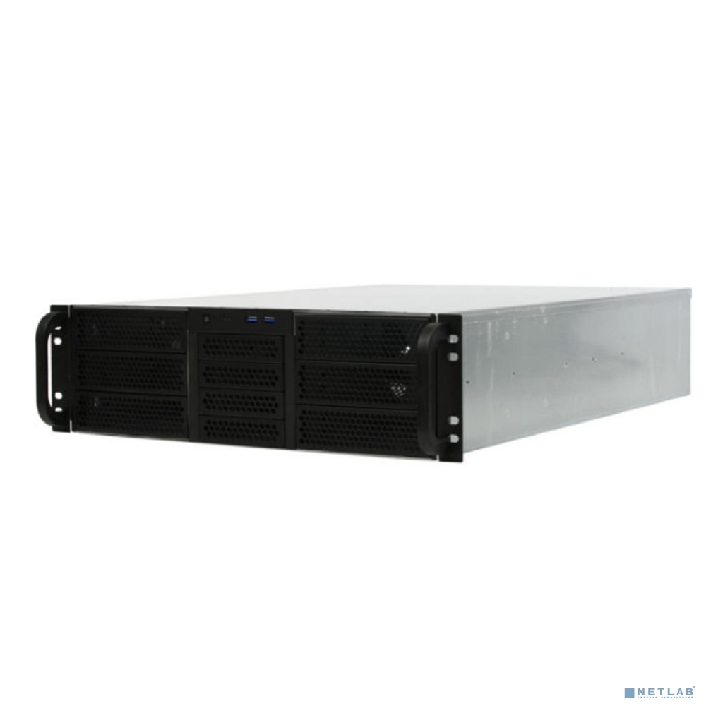 Procase RE306-D6H4-C8-48 Корпус 3U server case,6x5.25+4HDD,черный,без блока питания(2U,2U-redundant),глубина 480мм,MB CEB 12"x10.5",8slot [RE306-D6H4-C8-48]
