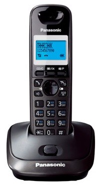Panasonic KX-TG2511RUT (титан) {АОН, Caller ID,спикерфон на трубке,переход в Эко режим одним нажатием}