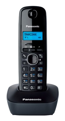 Panasonic KX-TG1611RUH (серый) {АОН, Caller ID,12 мелодий звонка,подсветка дисплея,поиск трубки}