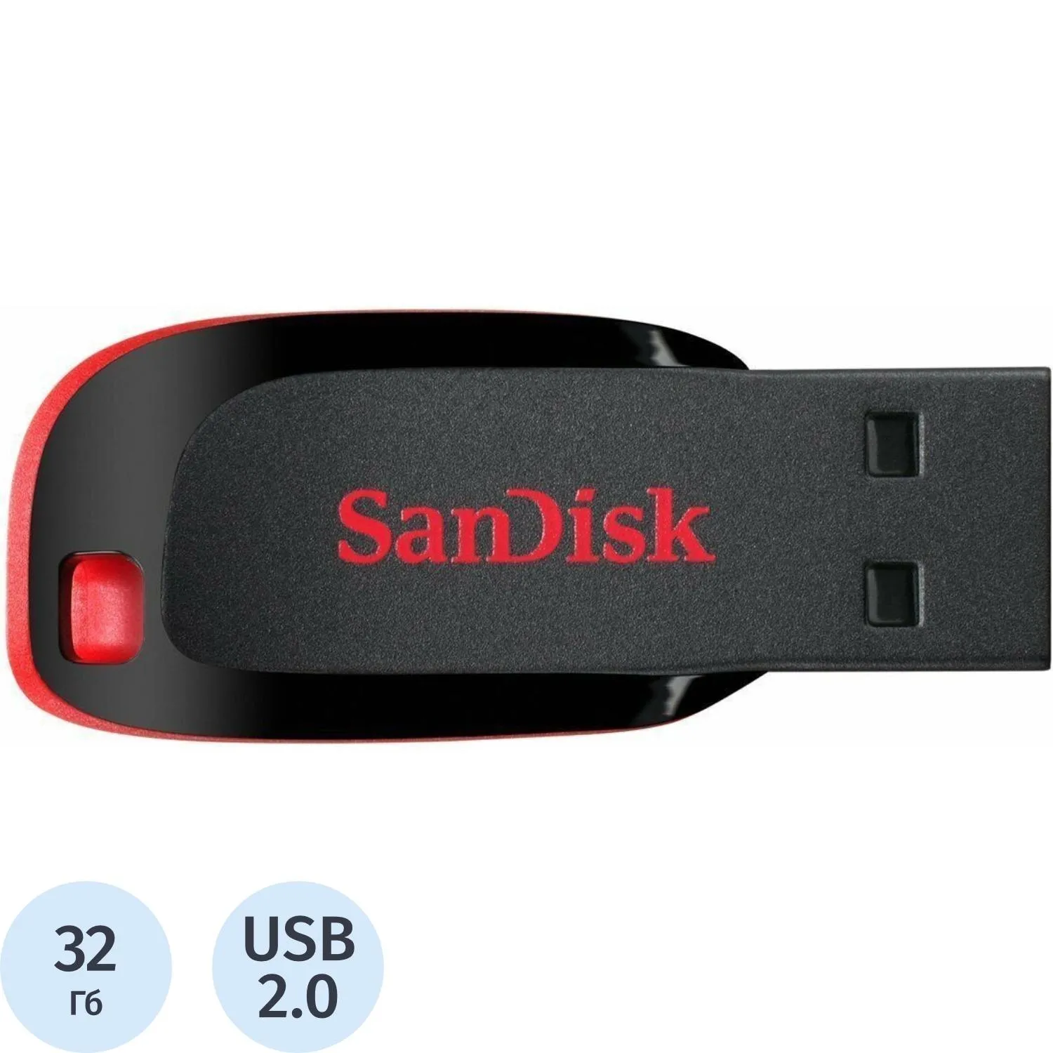 SanDisk USB Drive 32Gb Cruzer Blade SDCZ50-032G-B35 {USB2.0, Black/Red}