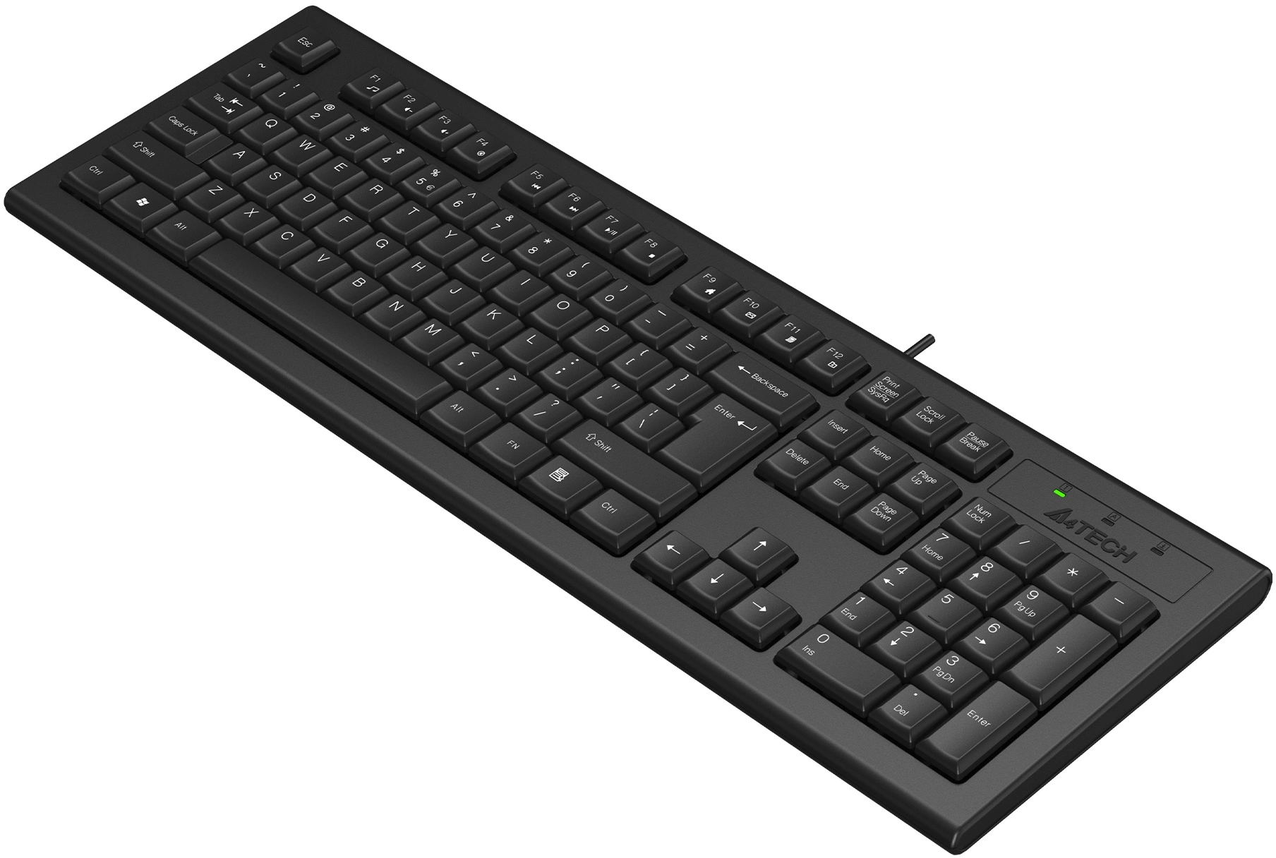 Клавиатура A-4Tech KR-85 black USB, проводная, 104 клавиши [570125]