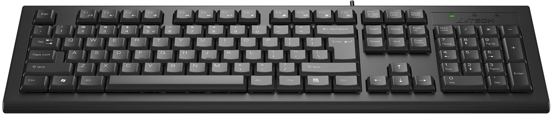 Клавиатура A-4Tech KR-85 black USB, проводная, 104 клавиши [570125]