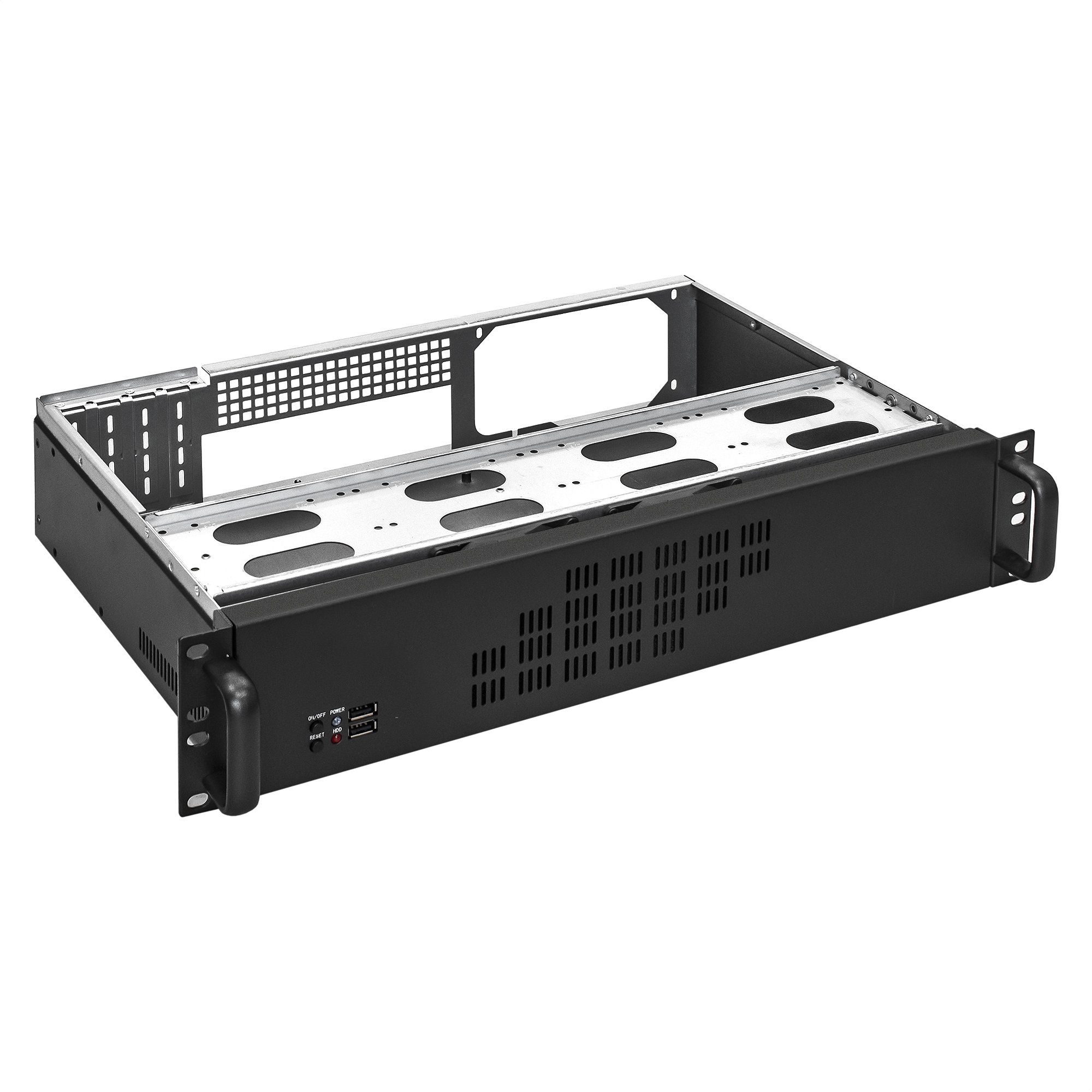 Exegate EX292252RUS Серверный корпус ExeGate Pro 2U300-04 <RM 19", высота 2U, глубина 300, без БП, USB>
