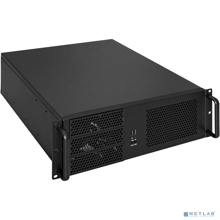 Exegate EX293185RUS Серверный корпус ExeGate Pro 3U390-08 &lt;RM 19&quot;, высота 3U, глубина 390, БП 600RADS, USB&gt;