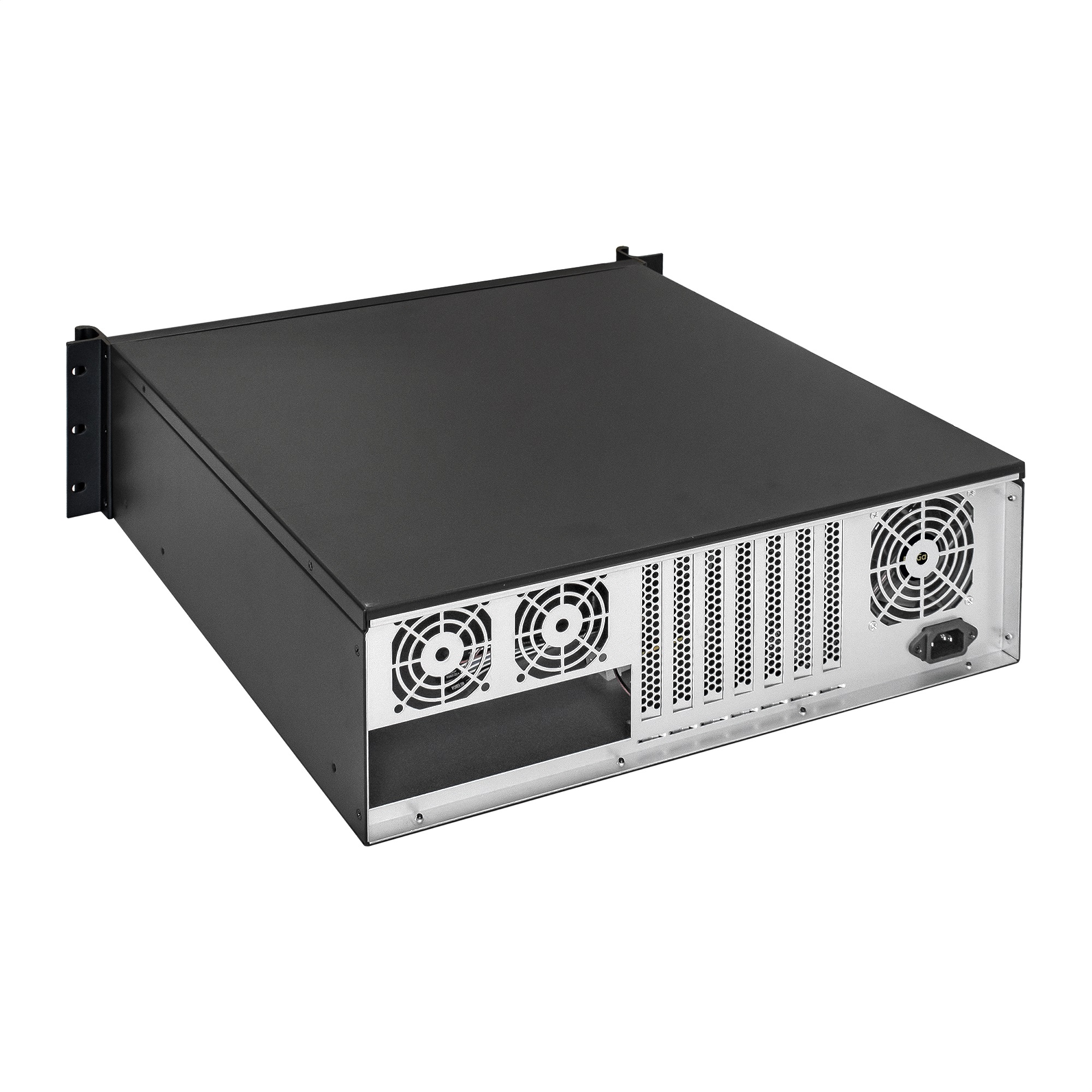 Exegate EX293200RUS Серверный корпус ExeGate Pro 3U450-08 &lt;RM 19&quot;, высота 3U, глубина 450, БП 500RADS, USB&gt;