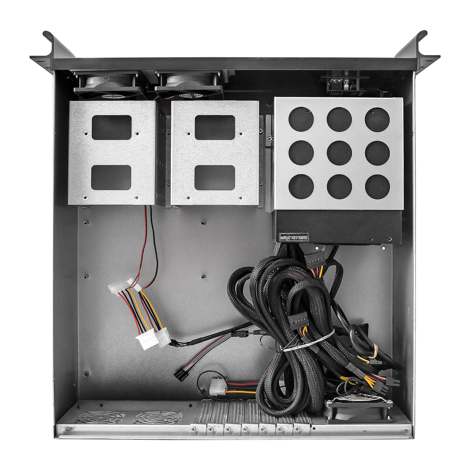 Exegate EX293200RUS Серверный корпус ExeGate Pro 3U450-08 &lt;RM 19&quot;, высота 3U, глубина 450, БП 500RADS, USB&gt;