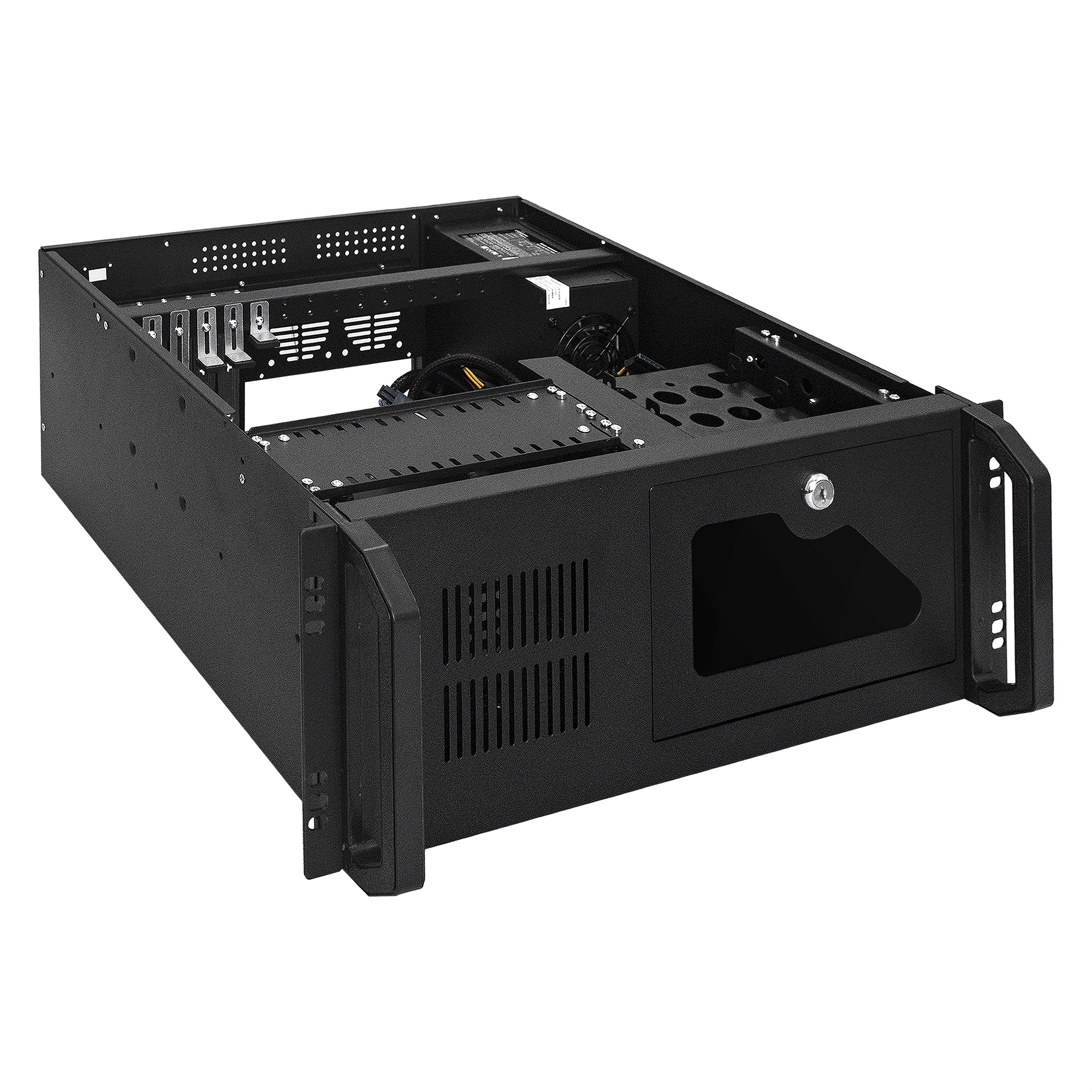 Exegate EX293230RUS Серверный корпус ExeGate Pro 4U450-26/4U4020S <RM 19", высота 4U, глубина 450, БП 1100RADS, USB>
