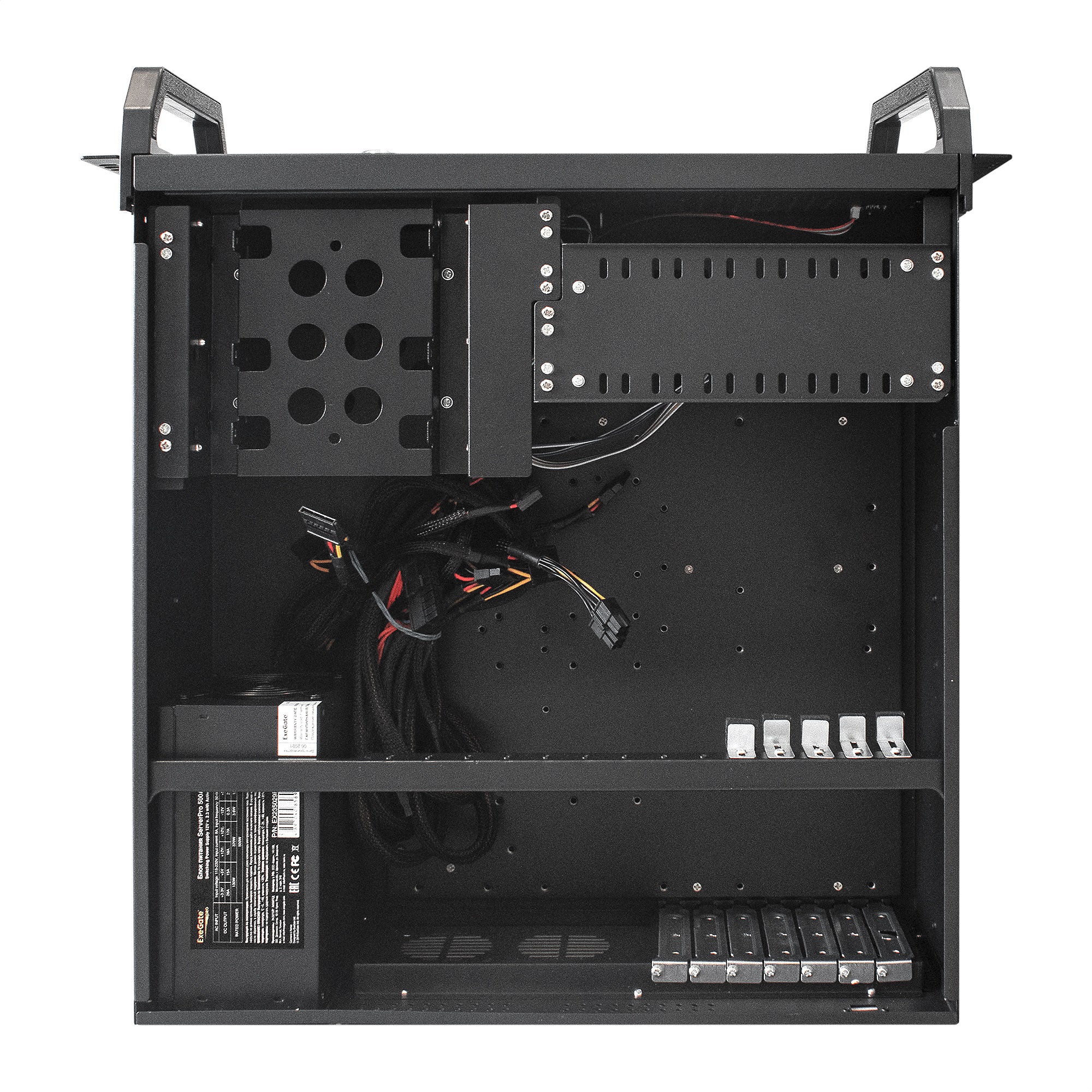 Exegate EX293235RUS Серверный корпус ExeGate Pro 4U450-26/4U4020S <RM 19", высота 4U, глубина 450, БП 800RADS, USB>