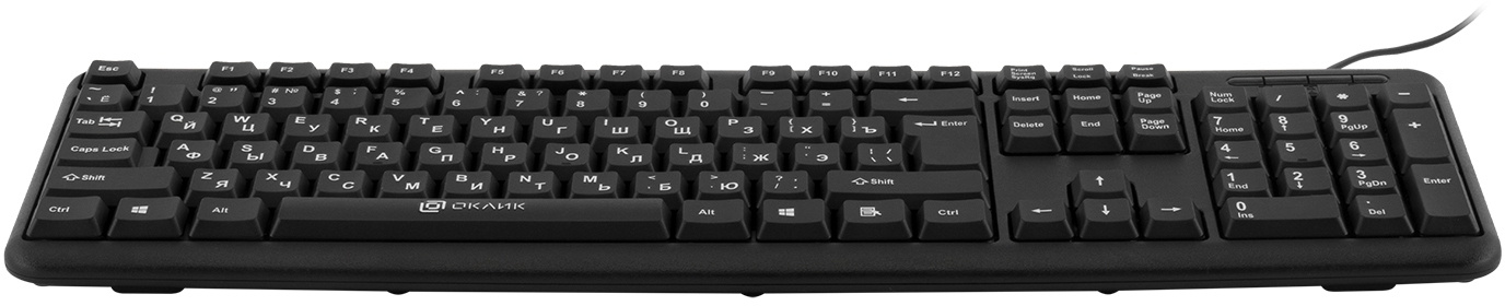 Клавиатура Oklick 180M черный  {Клавиатура, USB}[943626]