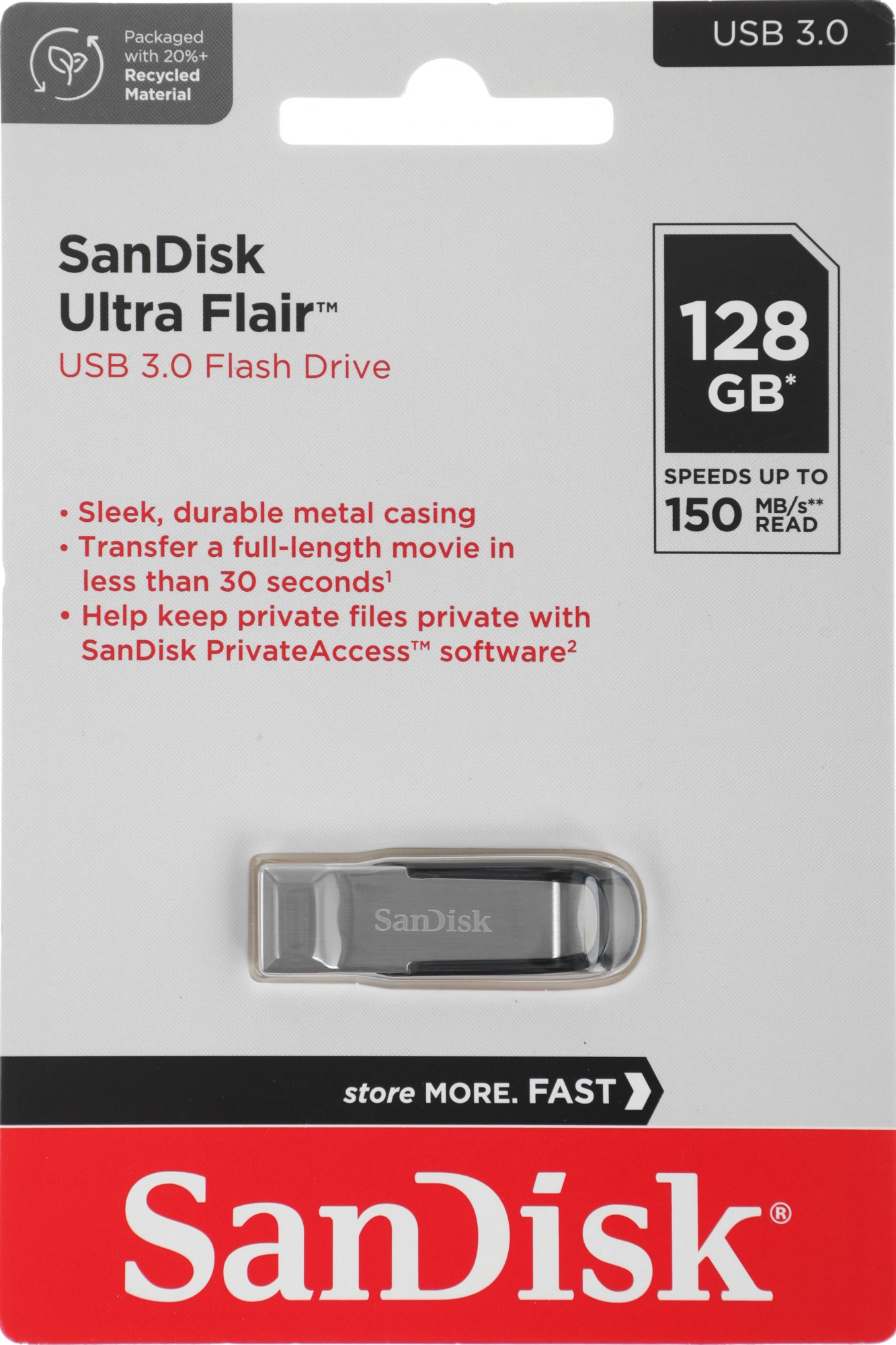 SanDisk USB Drive 128Gb Ultra Flair SDCZ73-128G-G46 {USB3.0, Black} SanDisk USB Drive 128Gb Ultra Flair SDCZ73-128G-G46 {USB3.0, Black}