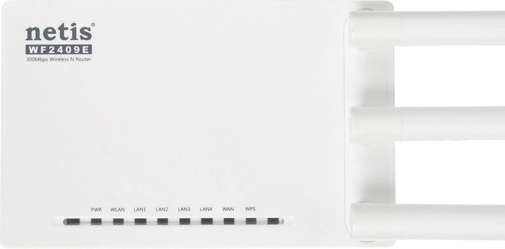 Netis WF2409E Маршрутизатор беспроводной, 4x100 Мбит/сек, 802.11 2.4 ГГц, Wi-Fi 300 Мбит/с
