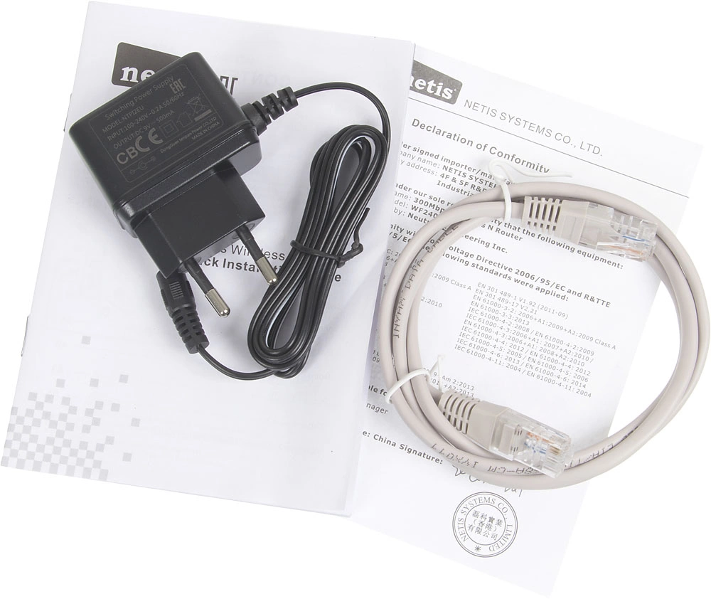 Netis WF2409E Маршрутизатор беспроводной, 4x100 Мбит/сек, 802.11 2.4 ГГц, Wi-Fi 300 Мбит/с