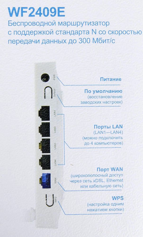 Netis WF2409E Маршрутизатор беспроводной, 4x100 Мбит/сек, 802.11 2.4 ГГц, Wi-Fi 300 Мбит/с