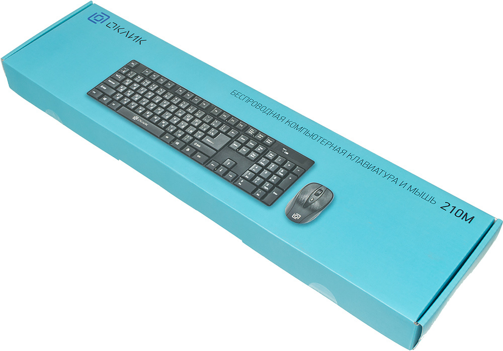 Клавиатура + мышь Oklick 210M Wireless, Black, USB [612841]
