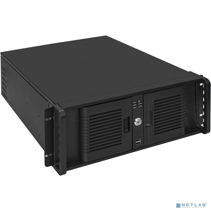 Exegate EX293569RUS Серверный корпус ExeGate Pro 4U480-15/4U4132 &lt;RM 19&quot;, высота 4U, глубина 480, БП 1000ADS, USB&gt;