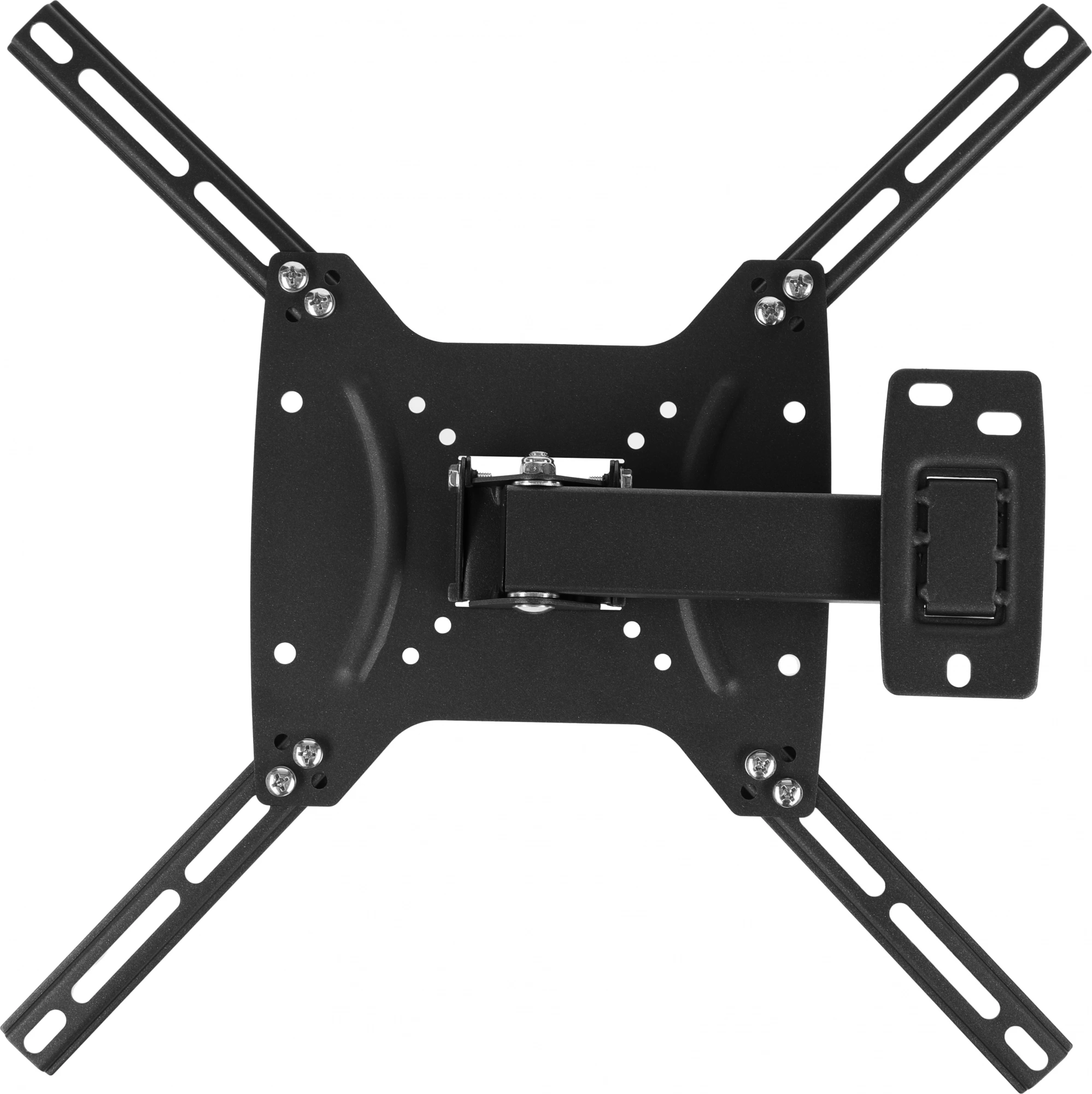 Kromax OPTIMA-403 black {Кронштейн для LED/LCD телевизоров 15"-55", max 25 кг, настенный, 3 ст свободы, наклон +5°-12°, поворот ±90°, от стены 68.5-225 мм, max VESA 400x400 мм}