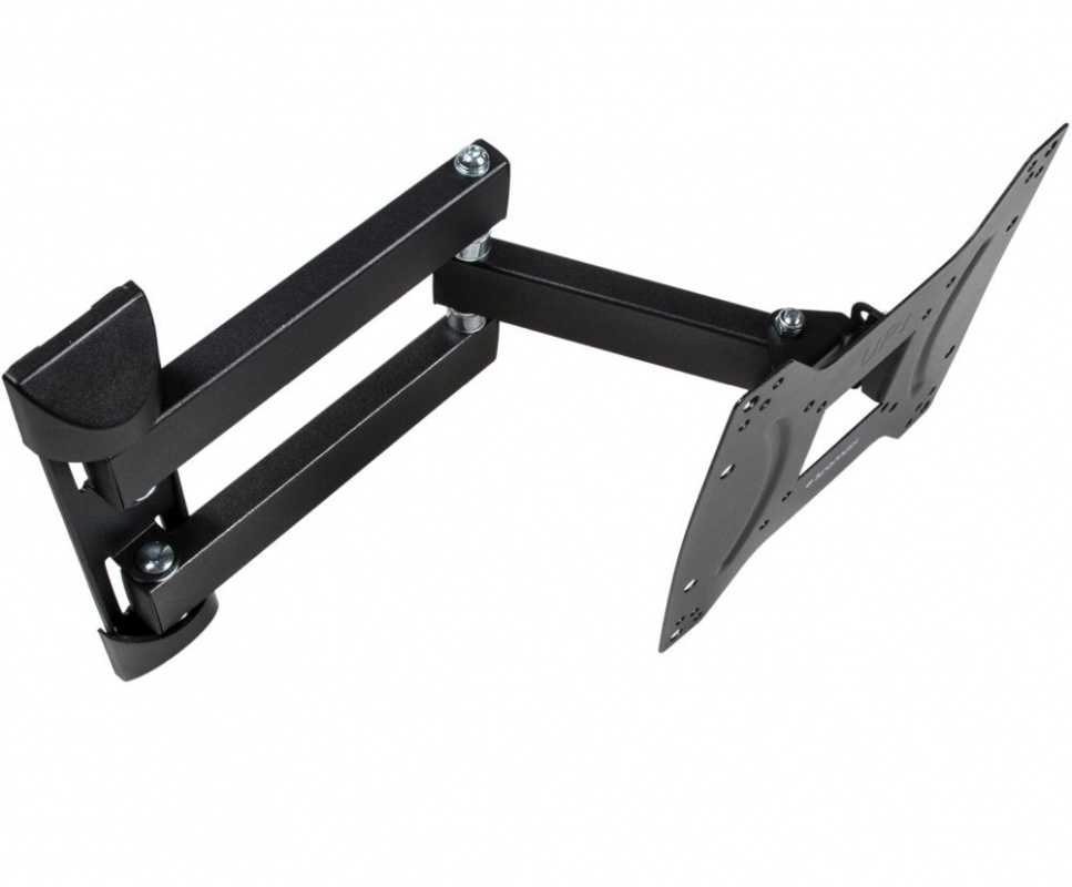 Kromax OPTIMA-404 black {Кронштейн для LED/LCD телевизоров 15"-55", max 25 кг, настенный, 5 ст свободы, наклон +5°-12°, поворот ±90°, от стены 68.5-322 мм, max VESA 400x400 мм}