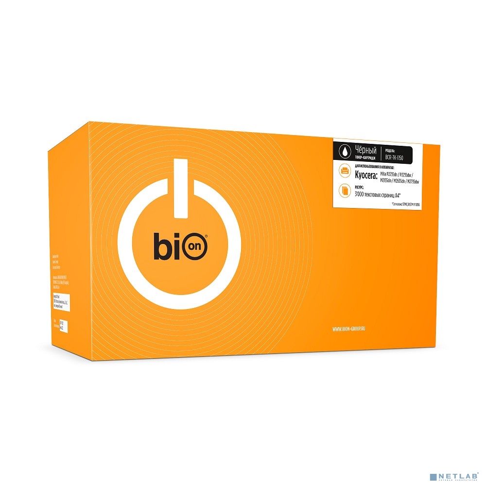Bion BCR-TK-1150  Картридж для Kyocera Ecosys{ P2235dn/P2235dw/M2135dn/M2635dn/M2735dw}(3000  стр.),Черный, с чипом