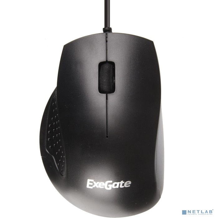 Exegate EX264101RUS Мышь Exegate SH-9028  &lt;black, optical,  3btn/scroll, 1000dpi, USB, шнур 1,5м&gt;, Color box