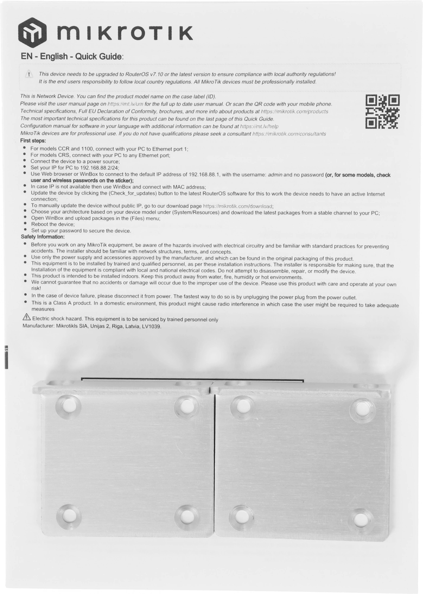 MIKROTIK RB1100X4 MIKROTIK RB1100X4