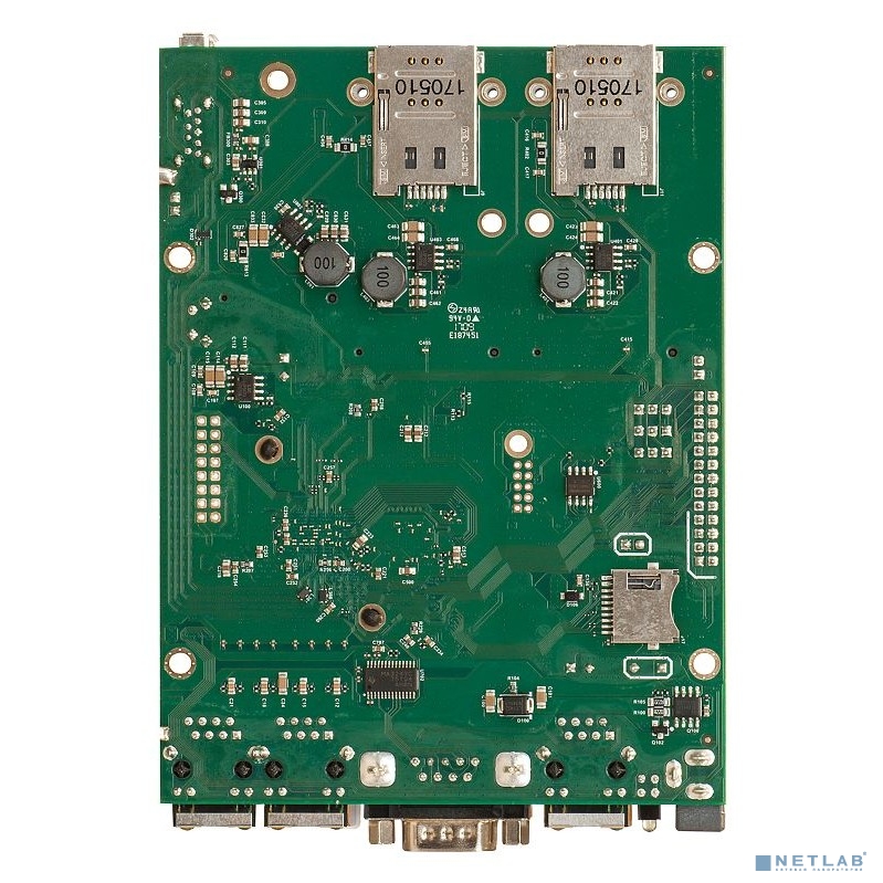 MikroTik RBM33G Плата, 880 МГц, 3х 1G Ethernet, 2x miniPCIe, 2x SIM, M.2, USB 3.0, RS232