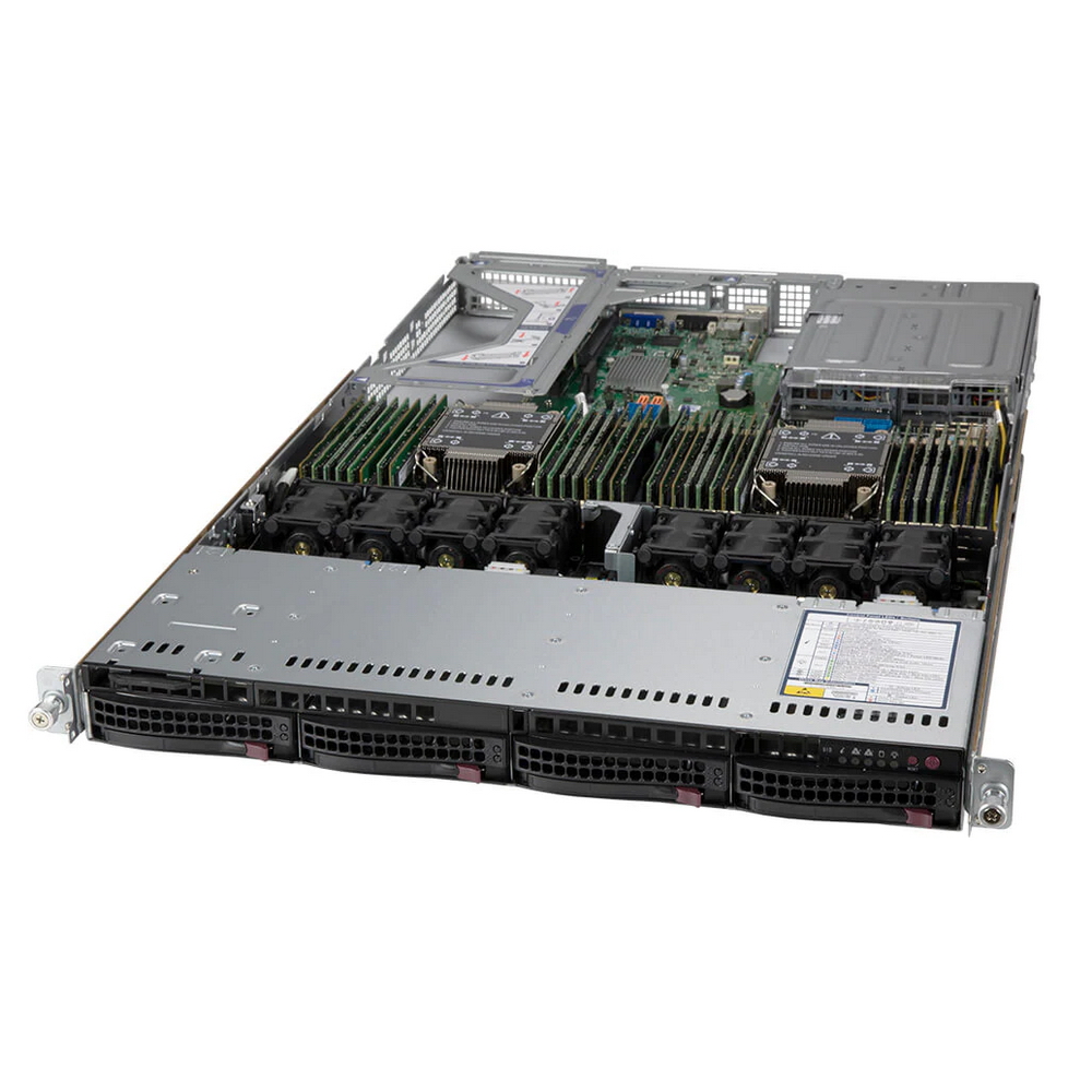 Сервер SuperMicro Ultra SYS-610U-TNR 2x6334 16x64Gb 2x1Tb 7.2K 3.5&quot; SATA 2x240Gb M.2 SSD SATA C621A 25G 2P SFP28 2x1200W