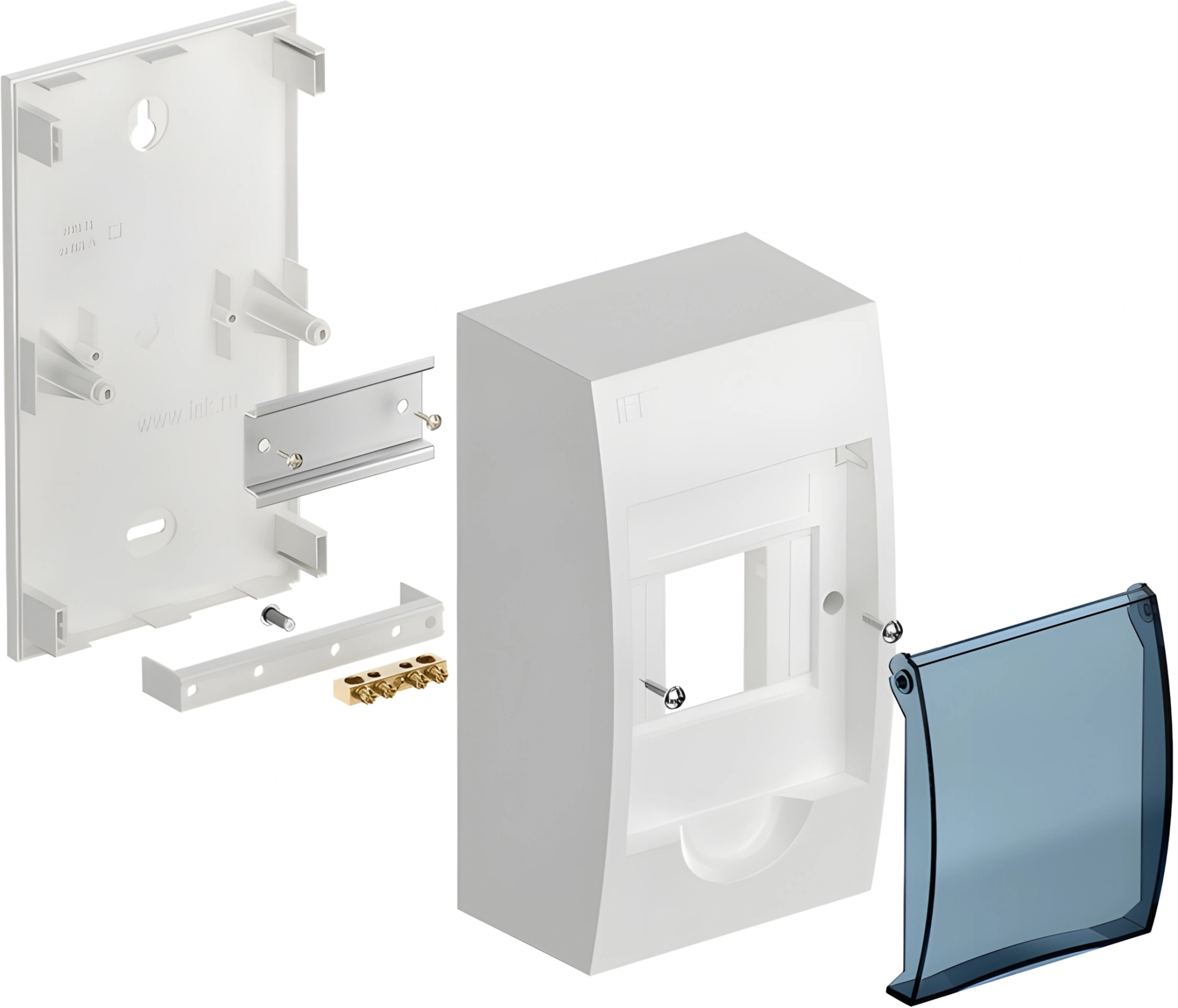 IEK_MKP12-N-04-40-20_Бокс ЩРН-П-4 модуля навесн.пластик IP41 ИЭК