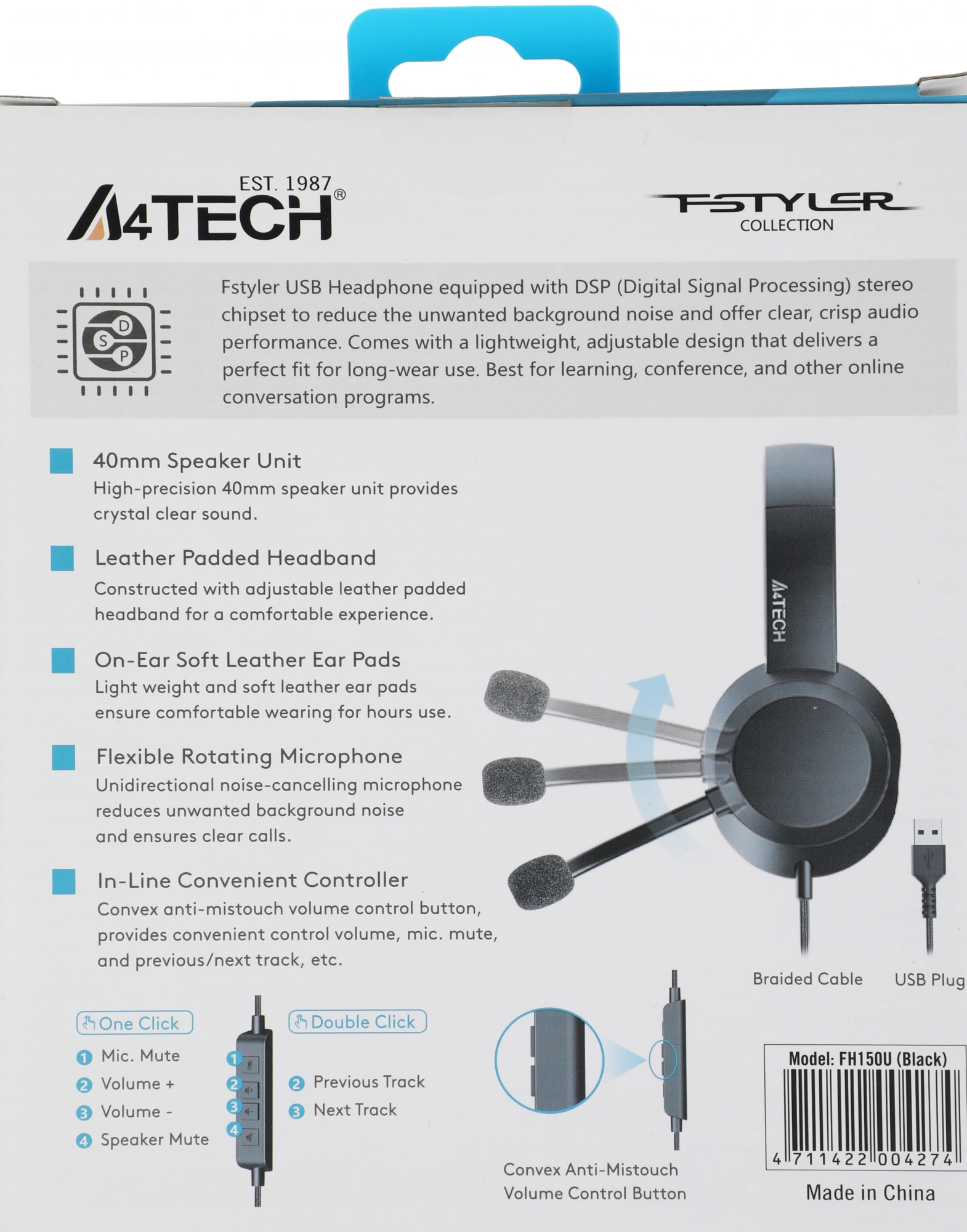 A4TECH FH150U BLACK A4TECH FH150U BLACK