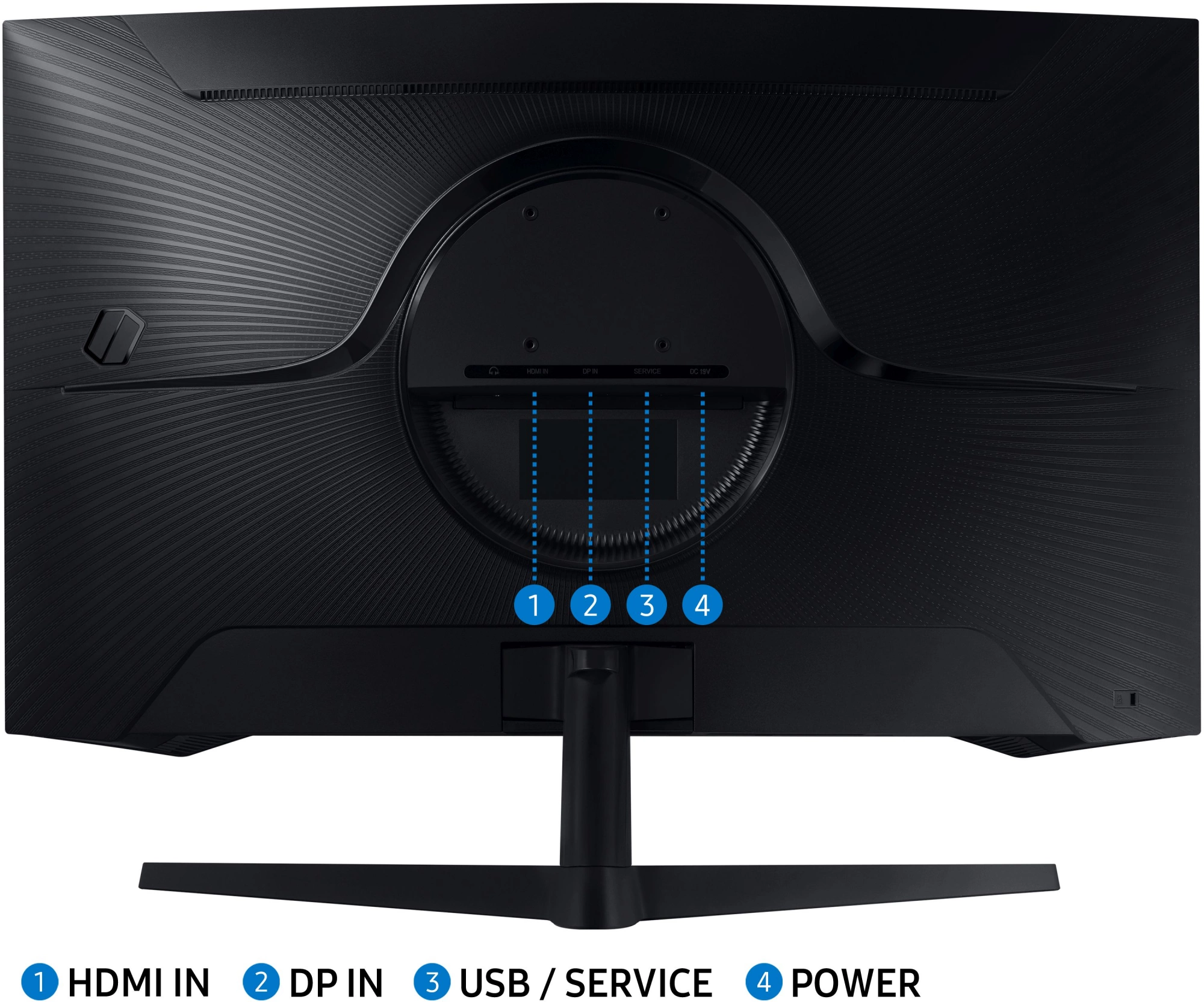 LCD Samsung 27" S27CG550EI {VA Curved 2560x1440 165Hz 1ms 16:9 300cd 2500:1 HDMI DisplayPort HDR10} [LS27CG550EIXCI]