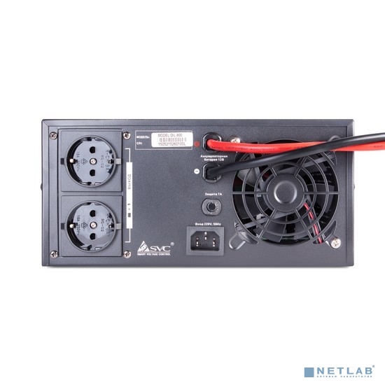 SVC Инвертор DIL-800,  800ВА/640Вт, Вход:12/220В, AVR: 175-270±5В, Вых.:220В, 50±0.5Гц, Чистая синусоида, Внешние АКБ(не входят в комплект)