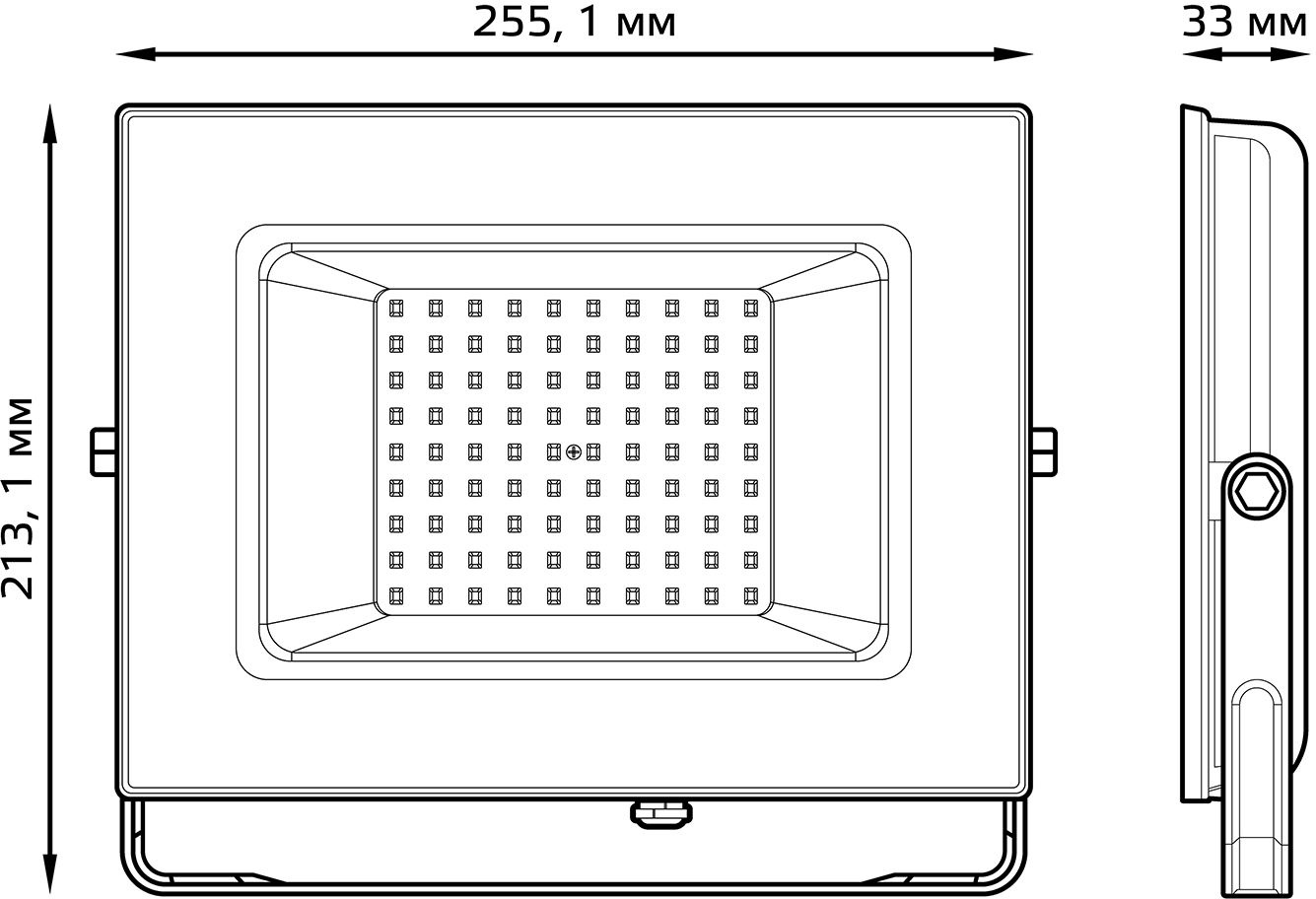 GAUSS 613100100 Прожектор светодиодный LED 100W 6900lm IP65 6500К черный 1/14