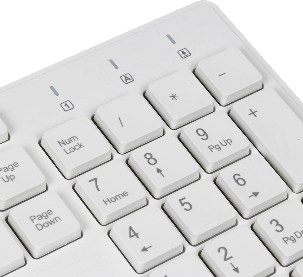 Клавиатура Oklick 500M белый USB slim Multimedia  [1061586]
