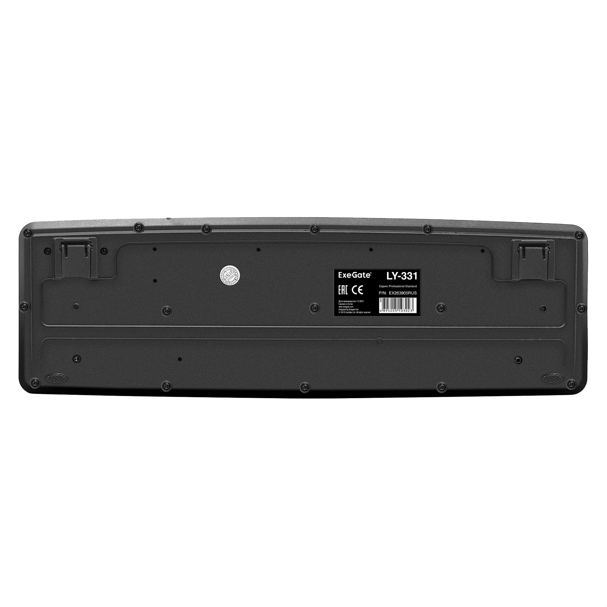 Exegate EX279937RUS Клавиатура Exegate LY-331, <USB, шнур 1,5м, черная, 104кл, Enter большой>, OEM Exegate EX279937RUS Клавиатура Exegate LY-331, <USB, шнур 1,5м, черная, 104кл, Enter большой>, OEM