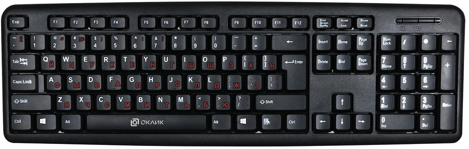 Клавиатура Oklick 90MV2 черный USB