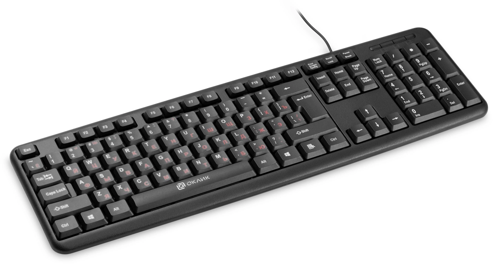 Клавиатура Oklick 90MV2 черный USB