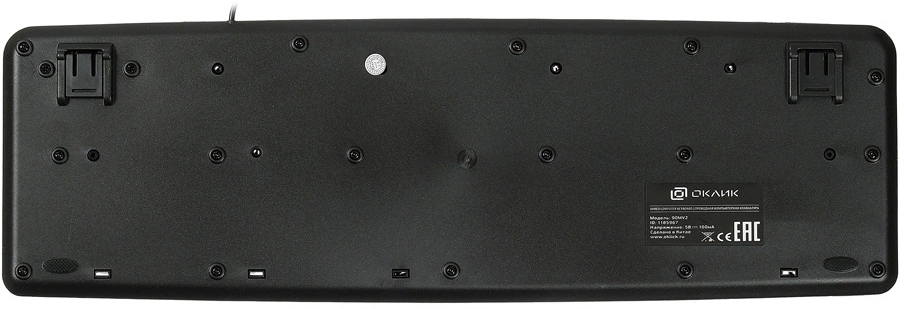 Клавиатура Oklick 90MV2 черный USB