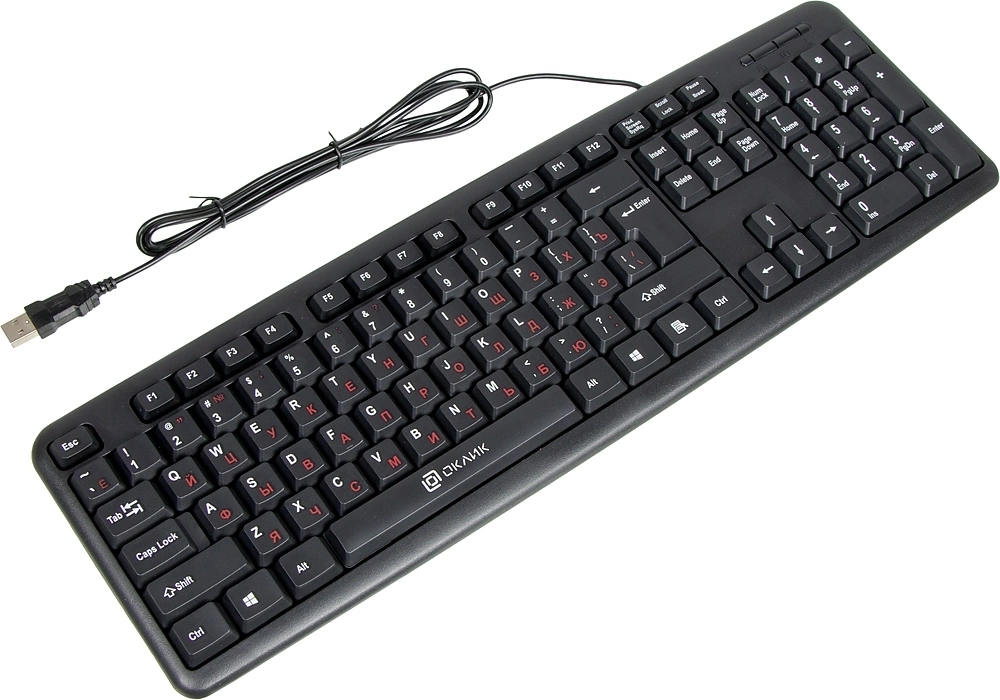 Клавиатура Oklick 90MV2 черный USB