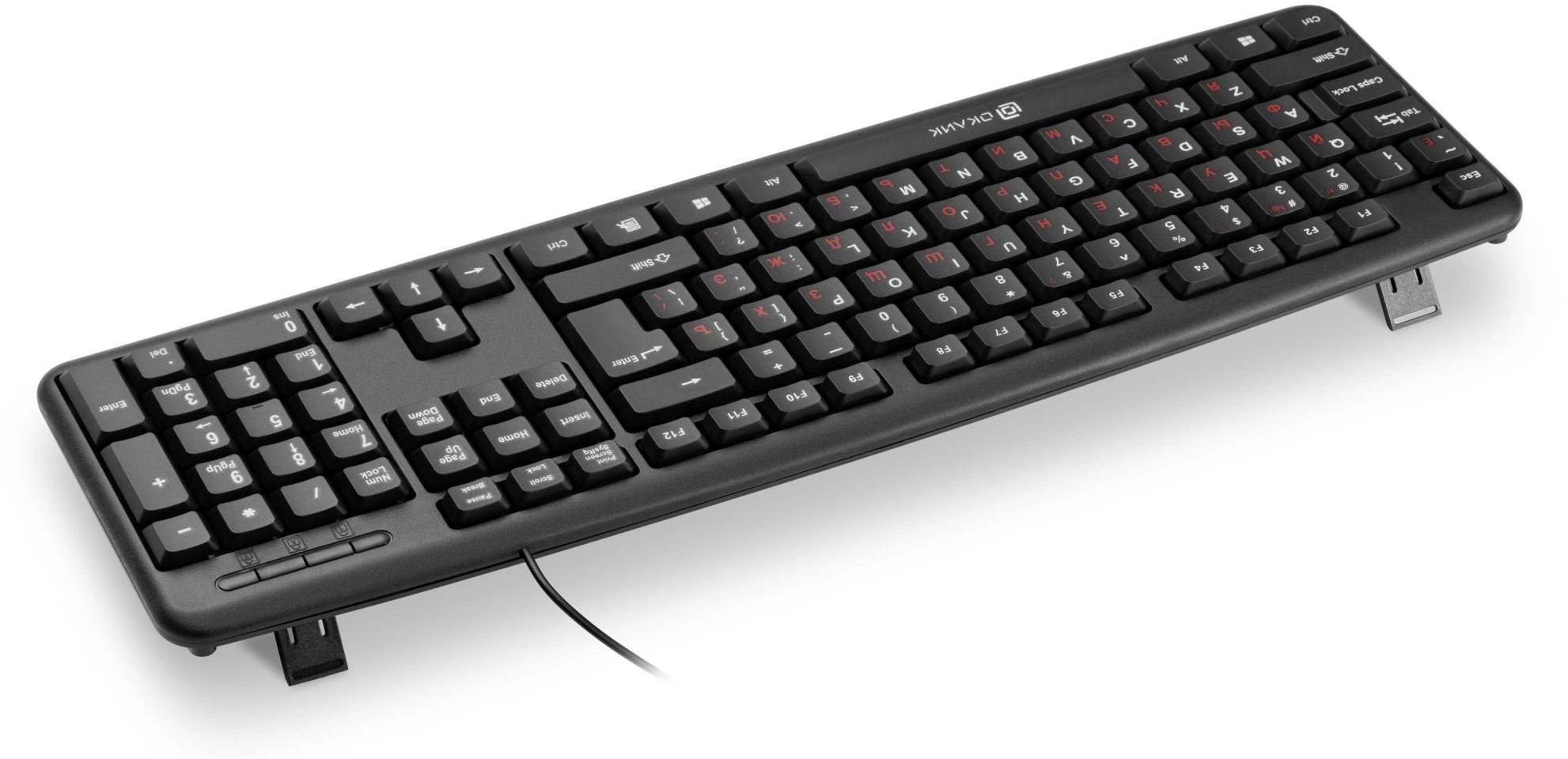 Клавиатура Oklick 90MV2 черный USB