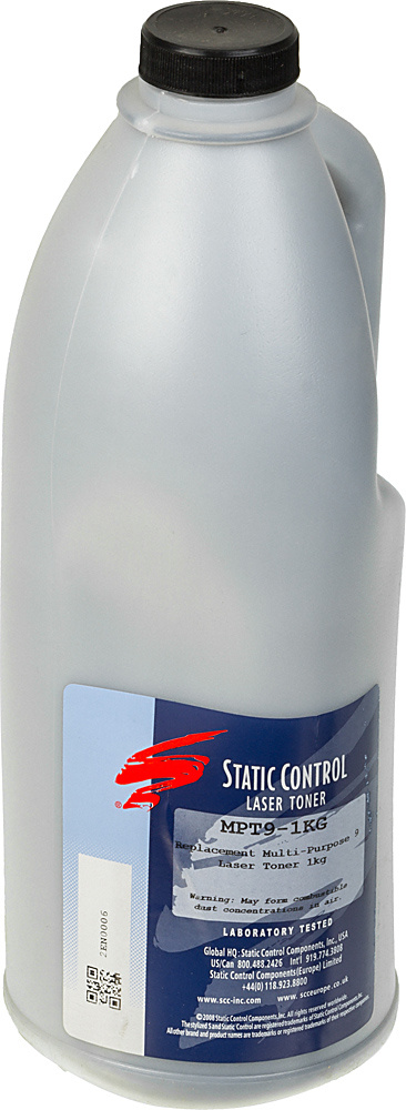 SC Тонер для HP LJ 1010/1200/2055, C7115A, CE255A, CE505A, CF214A, CF280A, Bk, 1 кг, флакон (MPT9-1KG)