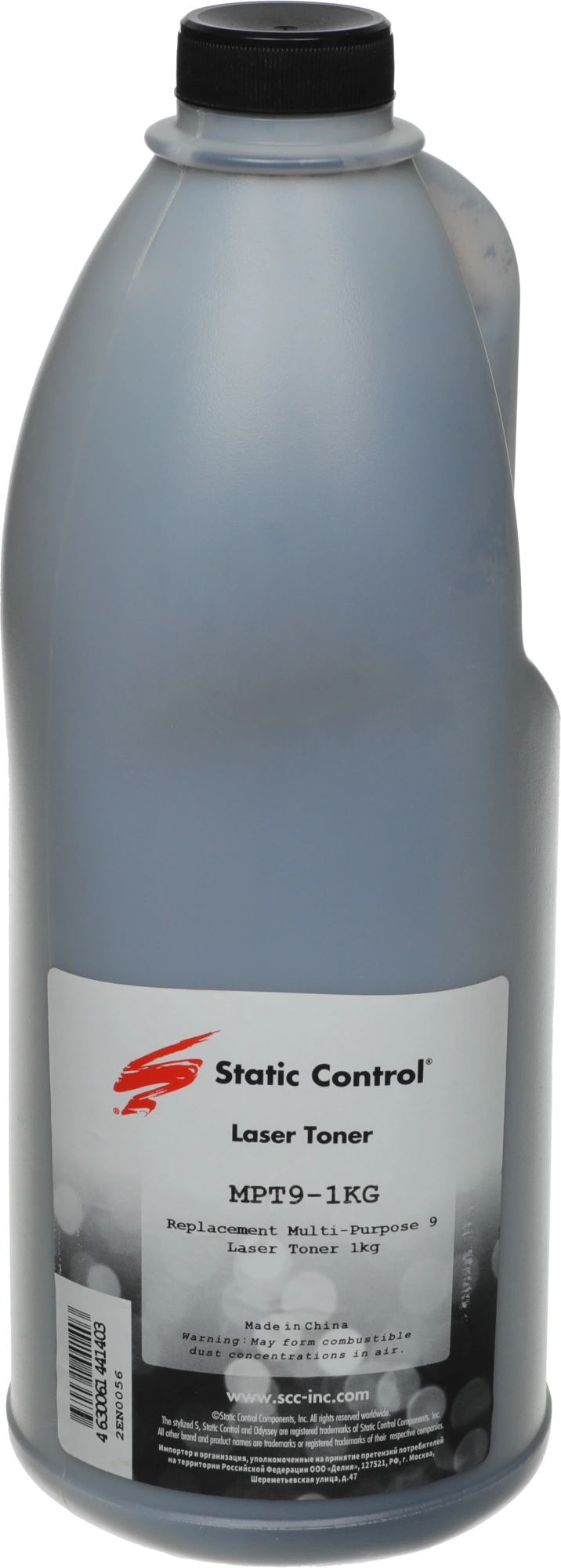 SC Тонер для HP LJ 1010/1200/2055, C7115A, CE255A, CE505A, CF214A, CF280A, Bk, 1 кг, флакон (MPT9-1KG)