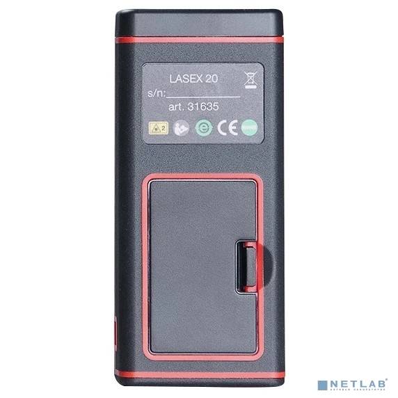 Fubag Дальномер лазерный Lasex 20 {20 метров. дисплей с подсветкой. Погрешность измерения 2 мм.Память на 30 измерений. IP 54. Вес 110 г} [31635]