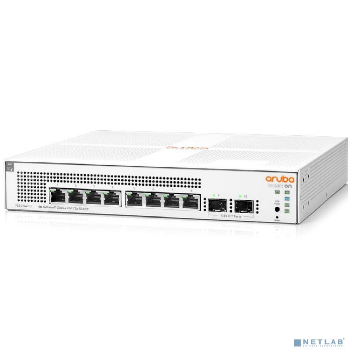 HPE JL681A Коммутатор Aruba Instant On 1930 8G Class4 PoE 2SFP 124W Switch HPE JL681A Коммутатор Aruba Instant On 1930 8G Class4 PoE 2SFP 124W Switch