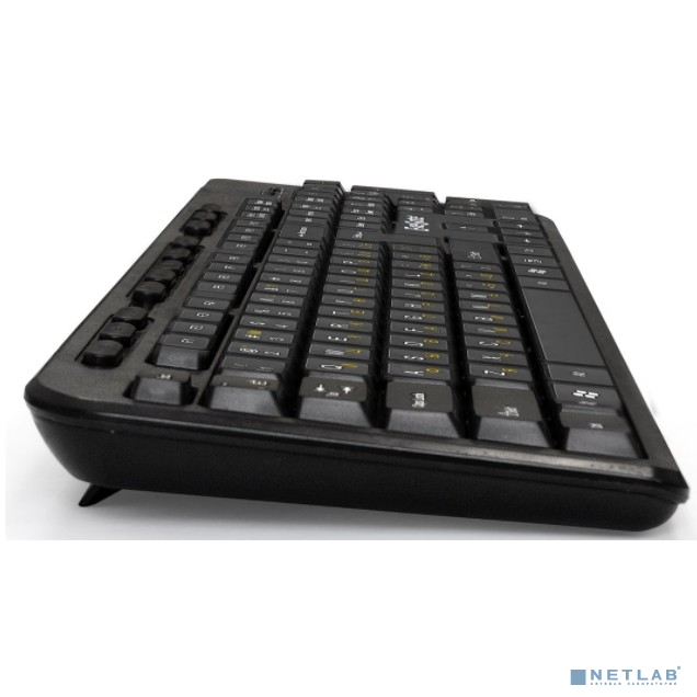 Exegate EX286177RUS Клавиатура ExeGate Multimedia Professional Standard LY-500M (USB, полноразмерная, 115кл., Enter большой, мультимедиа, длина кабеля 1,5м, черная, Color box)