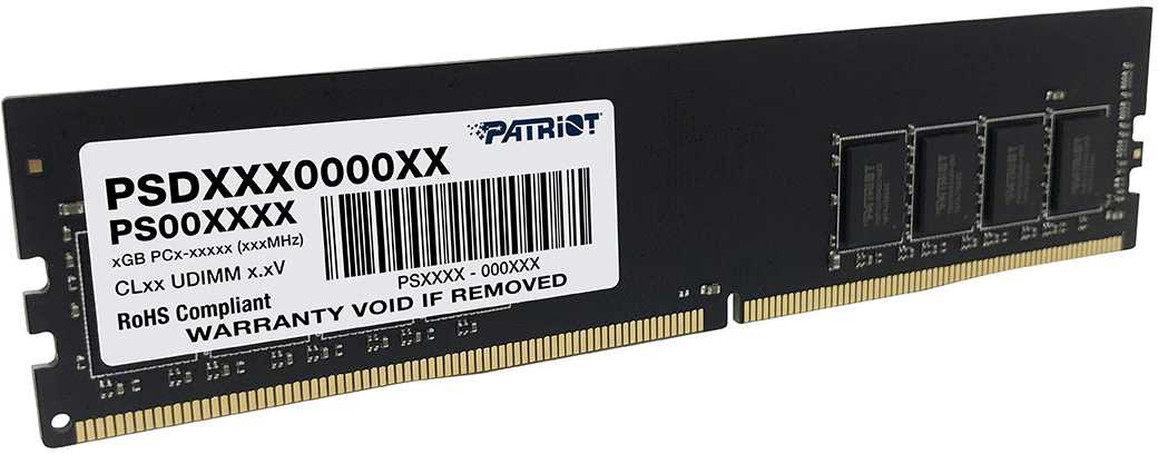 Patriot DDR4 16Gb 3200MHz PSD416G32002 RTL PC4-25600 CL22 DIMM 288-pin 1.2В single rank Patriot DDR4 16Gb 3200MHz PSD416G32002 RTL PC4-25600 CL22 DIMM 288-pin 1.2В single rank