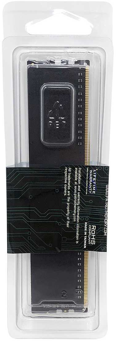 Patriot DDR4 16Gb 3200MHz PSD416G32002 RTL PC4-25600 CL22 DIMM 288-pin 1.2В single rank Patriot DDR4 16Gb 3200MHz PSD416G32002 RTL PC4-25600 CL22 DIMM 288-pin 1.2В single rank